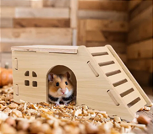 Esconderijo de Escalada para Hamsters - Diversão e Conforto