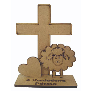 20 Lembrancinhas de Páscoa Cordeiro em MDF