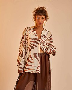 camisa manga longa conchas