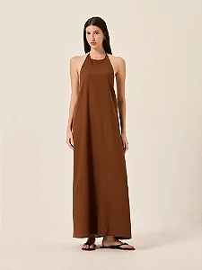 vestido maite bronze PANÔ