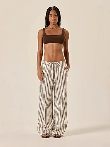 calça reta listras marbella PANÔ