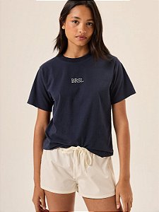 t-shirt regular marinho BRSL