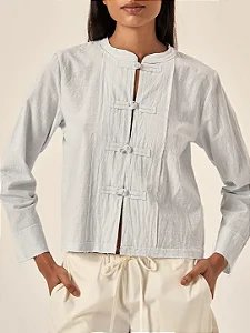 blusa jaqueta ipa azul orvalho PANÔ