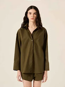 camisa ampla paper trufa PANÔ