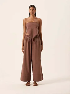 calça pantalona ipa cacau PANÔ