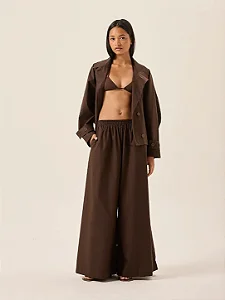 calça pantalona darla paper âmbar PANÔ