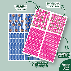 Kit 179 Etiquetas Escolares Personalizadas com Foto da Criança para Material Escolar
