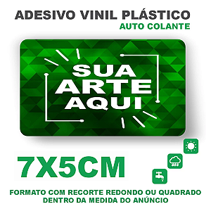 Etiquetas Adesivas 7x5 CM Personalizadas - Com sua arte