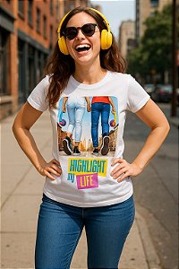 Camiseta Highlight My Life NM7 | Streetwear Criativo