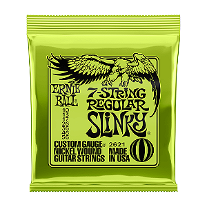 Encordoamento para Guitarra 7 Cordas Regular Slinky .010