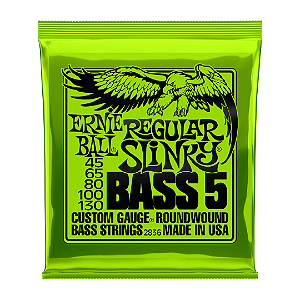 Encordoamento Baixo 5 Cordas Ernie Ball Regular Slinky .045