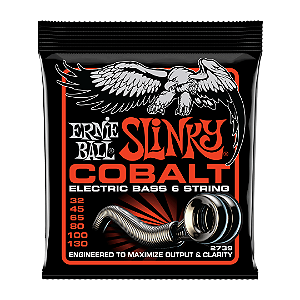 Encordoamento Baixo 6 Cordas Ernie Ball Slinky Cobalt .032