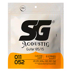 Encordoamento Para Violao Sg 011 Aço Bronze 85 15 6686