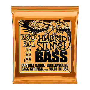 Encordoamento Baixo 4 Cordas Ernie Ball Hybrid Slinky .045