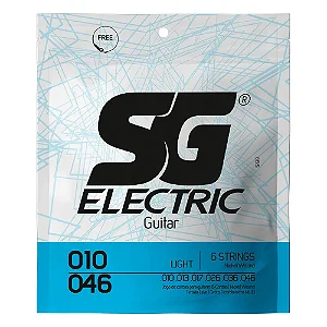 Encordoamento Para Guitarra SG Niquel Light .010