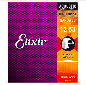 Encordoamento Elixir 012 53 Violao Phosphor bronze 16052