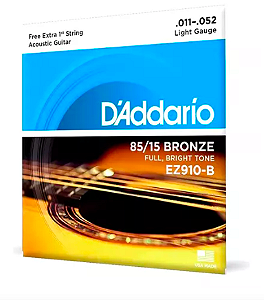 Encordoamento Daddario violao 011 052 EZ910b