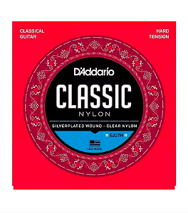 Encordoamento Violão Nylon Daddario Ej27h Tensão Alta