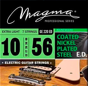 Encordoamento Magma Ed Revestida Guitarra 7 Cordas 10-56