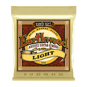 Encordoamento Para Violão Aço Ernie Ball Earthwood Light 011