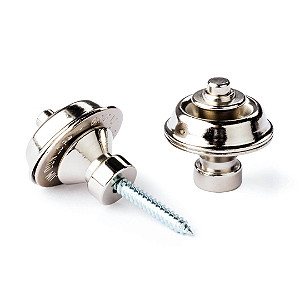 Kit De Roldana Strap Lock Tradicional Dunlop Níquel