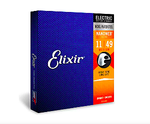 Encordoamento Para Guitarra Elixir Nanoweb .011 Medium