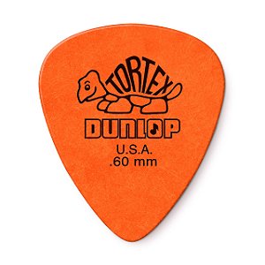 Palheta Para Guitarra Dunlop Tortex Standard .60 Laranja