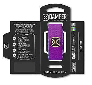Abafador de Corda Damper Ibox POLIESTER ROXO SM