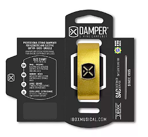 Abafador de Corda Damper Ibox COURO DOURADO METÁLICO MD