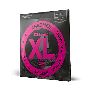 Encordoamento Baixo 5 Cordas Daddario Xl Chromes Flat .045