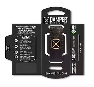 Abafador de Corda Damper Ibox COURO PRETO SM