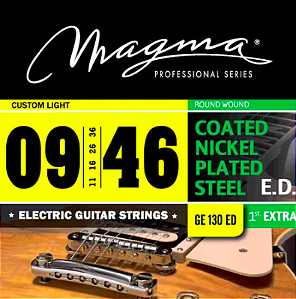 Encordoamento Para Guitarra Magma Light Ed Revestida .009