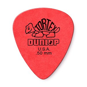 Palheta Guitarra Dunlop Tortex Standard .50 Vermelha