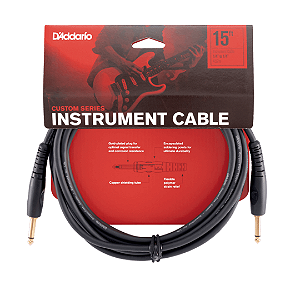 Cabo para Instrumento Daddario Custom Series P10 Reto 4.57M
