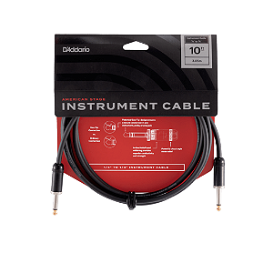 Cabo para Instrumento Daddario American Stage P10 Reto 3.05m