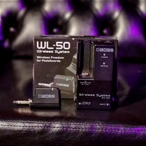 Transmissor Sistema Sem Fio Para Instrumento Boss Wl-50