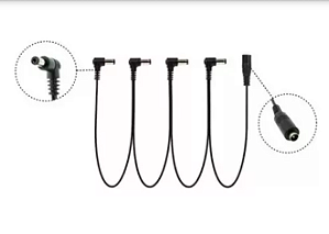 Cabo Extensor MXT P/ Fontes de Pedais C/ 4 Saídas