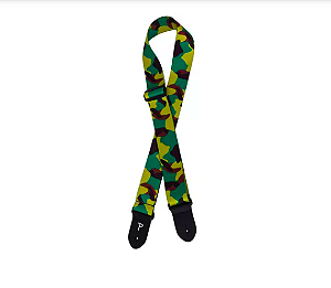 Correia Para Guitarra E Baixo Perris Poliéster Camuflada
