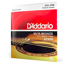 Encordoamento Para Violão Aço Daddario Bronze Medium .013