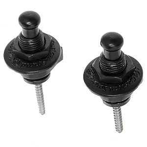 Strap Lock Trava Correia Guitarra Baixo Custom Sound Preto