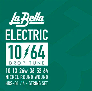 Encordoamento para Guitarra La Bella Drop Tune .010