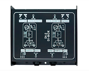 Direct Box Para Instrumento Passivo Stereo Custom Sound