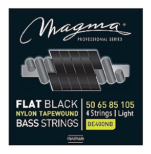 Encordoamento Baixo 4 Cordas Magma Flat Black Nylon .050