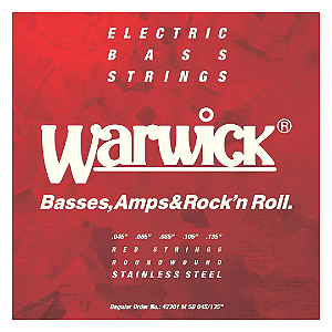 Encordoamento Baixo 5 Cordas Warwick Low B Stainless .045