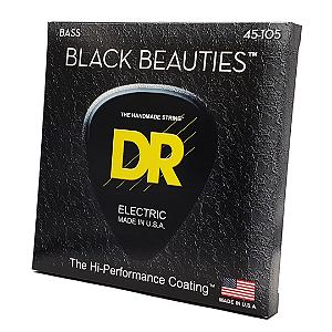Encordoamento Baixo 4 Cordas Dr Strings Black Beauties .045