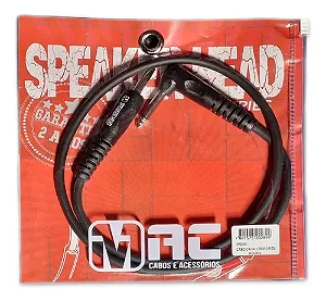 Cabo Para Caixa P10 X P10 Mac Speaker Head 0,91 Cm Preto