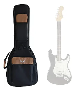 Bag Capa Acolchoada Para Guitarra Titanium Luxo Preta