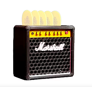 Porta 5 Palheta Mini Amplificador Marshall 3d