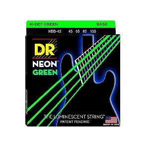 Encordoamento Para Baixo 4 Cordas Dr Strings Neon Green .045
