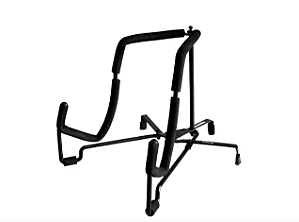Suporte De Chão Portátil Para Guitarra E Baixo Preto